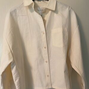 Tradlands Boxy Button-down Cream Shirt S